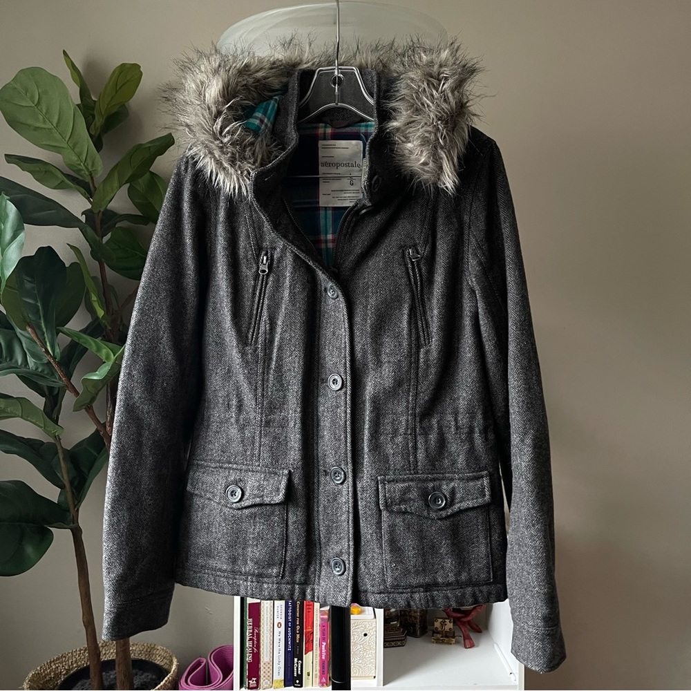 Aeropostale Fur Jacket